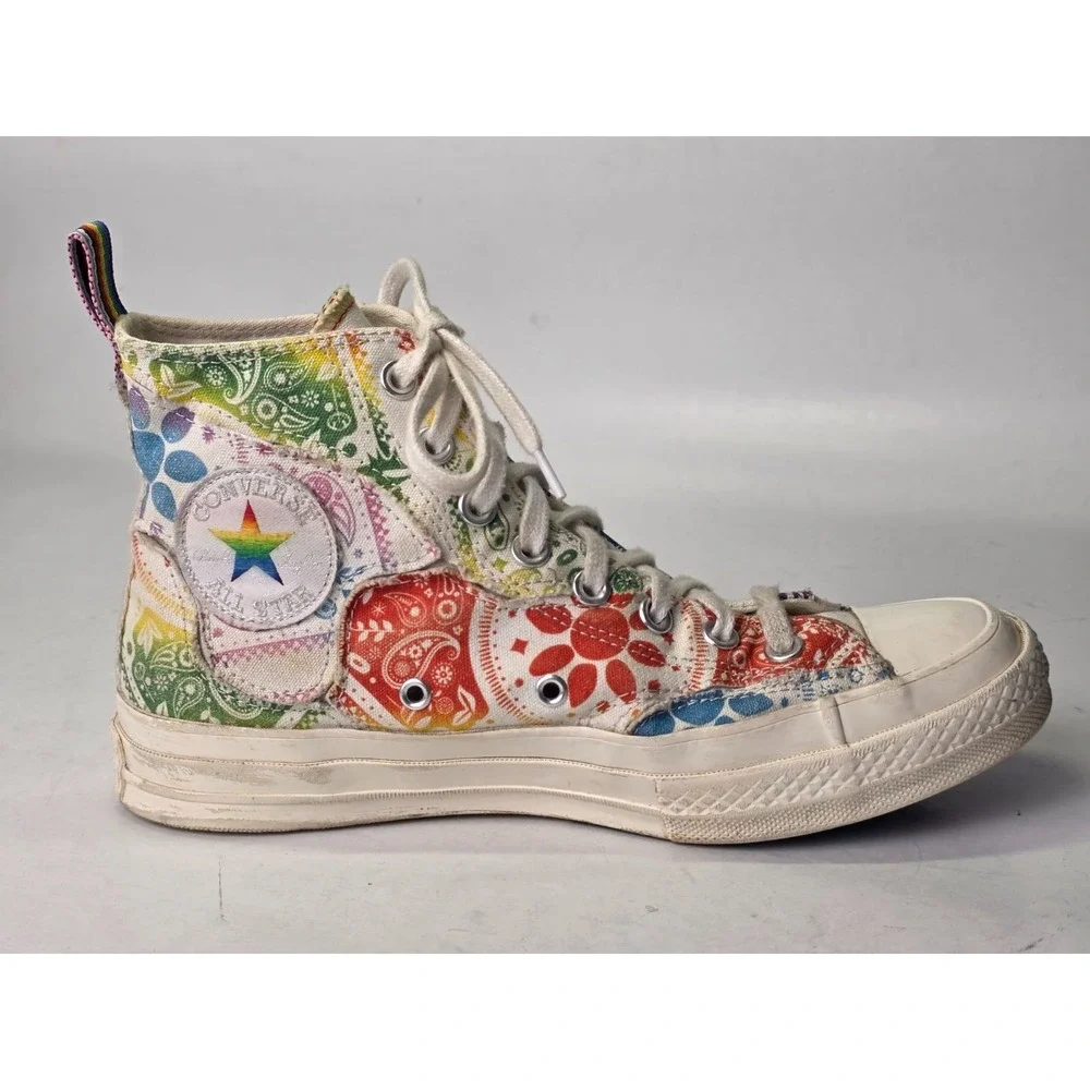 Converse Chuck Taylor 70 Men's Sneakers Size 6.5 Women's‎ 8.5 White Purple Shoes - Picture 8 of 13